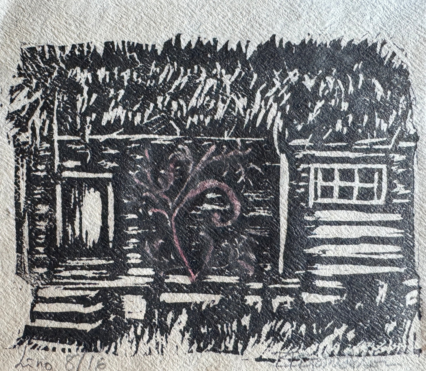 Rosemalt tømmerhus