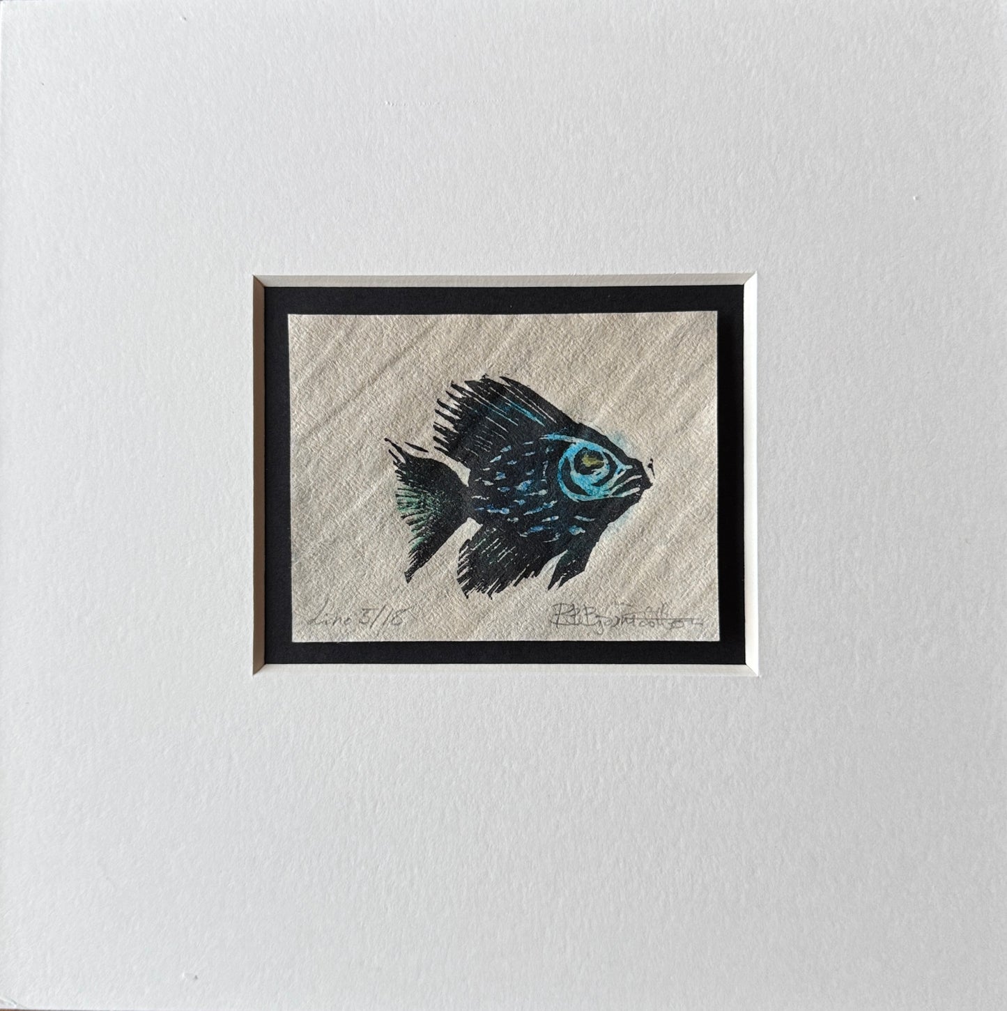 Liten fisk inkl passepartout