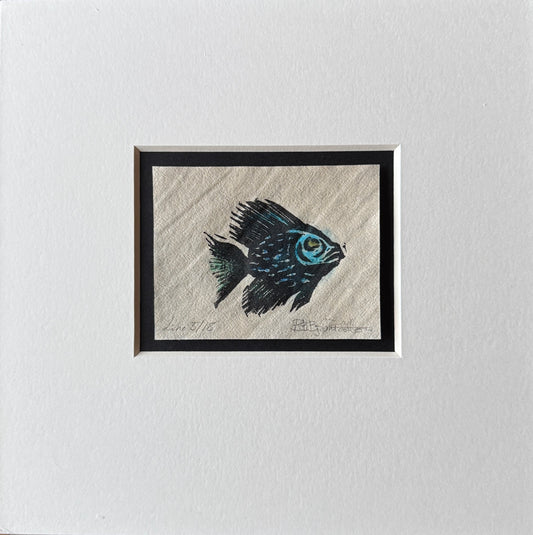 Liten fisk inkl passepartout