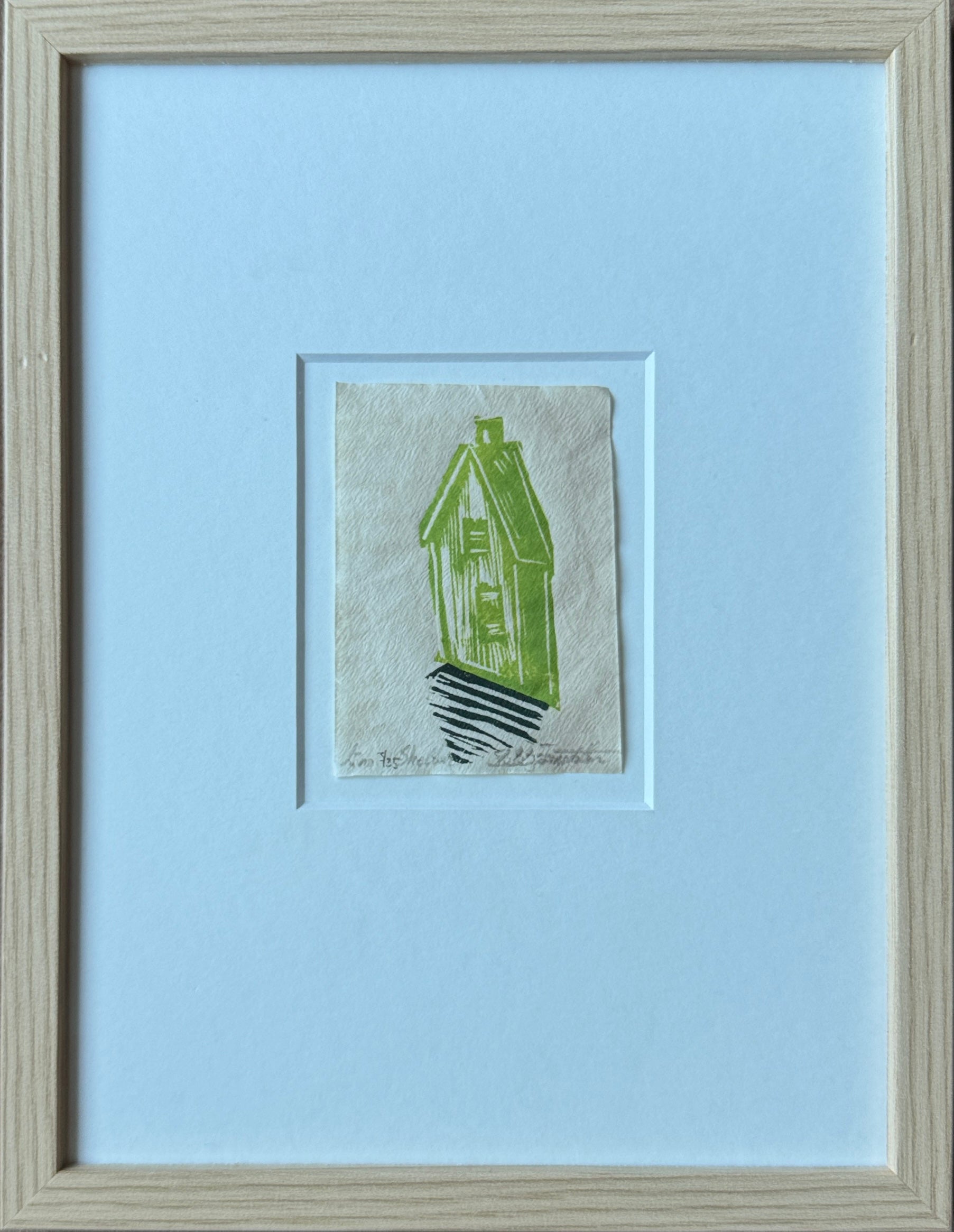 Shelter inkludert passepartout og ramme