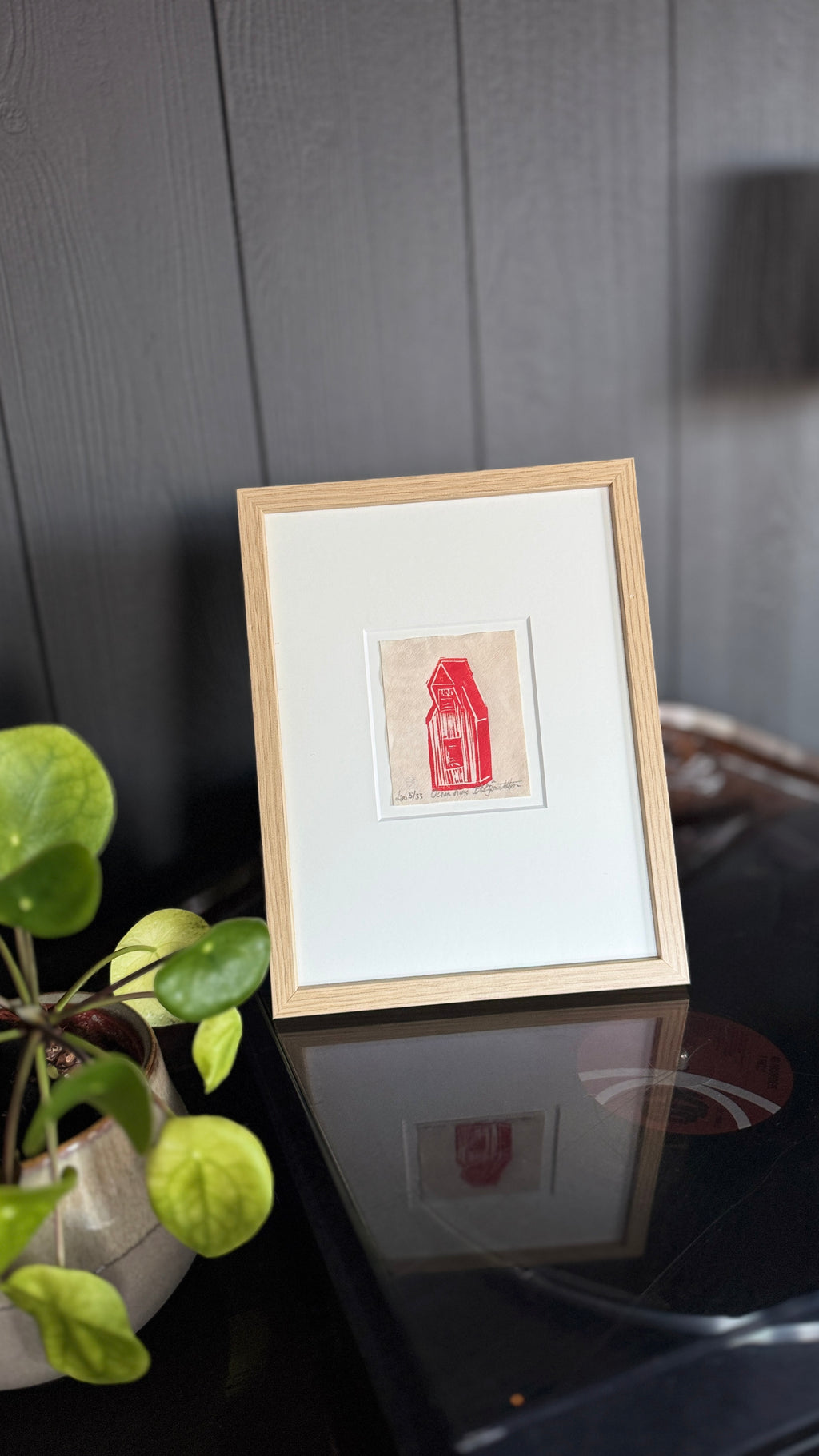 Ocean home inkludert passepartout og ramme